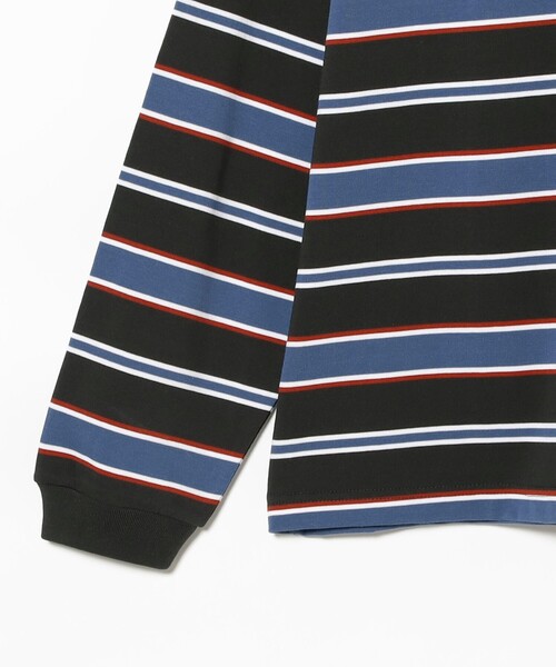 BEAMS（ビームス）の「ボーダー ルーズ ロングスリーブTシャツ（Tシャツ/カットソー・メンズ・カーキ/ブラック/グリーン・XL/M/S/L）」の6枚目の写真