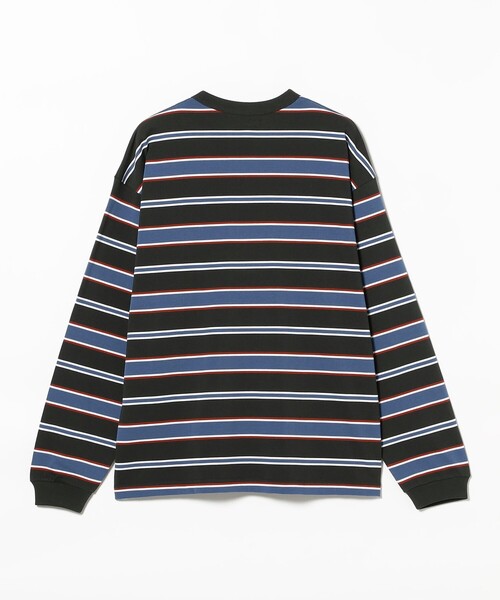 BEAMS（ビームス）の「ボーダー ルーズ ロングスリーブTシャツ（Tシャツ/カットソー・メンズ・カーキ/ブラック/グリーン・XL/M/S/L）」の7枚目の写真