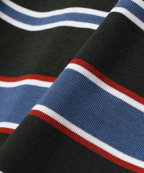 BEAMS（ビームス）の「ボーダー ルーズ ロングスリーブTシャツ（Tシャツ/カットソー・メンズ・カーキ/ブラック/グリーン・XL/M/S/L）」の8枚目の写真