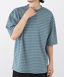 A by MAGASIN DE MODE（エーバイマガジンデモード）の「【A by MAGASIN DE MODE】<DRYICE-Tee>ボーダークルーT(ABI) MNY 5232-8622（Tシャツ/カットソー）」