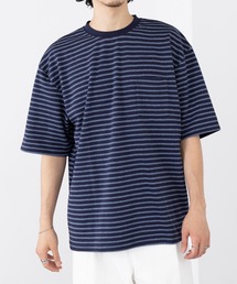 A by MAGASIN DE MODE（エーバイマガジンデモード）の「【A by MAGASIN DE MODE】<DRYICE-Tee>ボーダークルーT(ABI) MNY 5232-8622（Tシャツ/カットソー）」