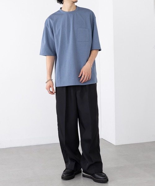 A by MAGASIN DE MODE(エーバイマガジンデモード)の「【A by MAGASIN DE MODE】<DRYICE-Tee>ボーダークルーT(ABI) MNY 5232-8622(Tシャツ/カットソー・メンズ・ブラック系1/ネイビー系1/ブルー系その他/グリーン系1/ホワイト系1・M/L/2L)」の6枚目の写真