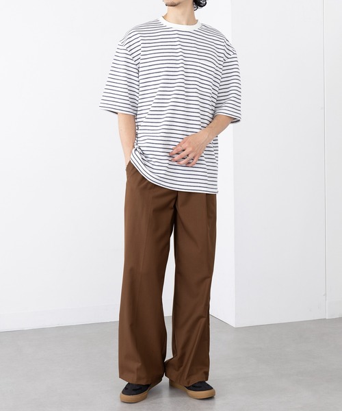 A by MAGASIN DE MODE(エーバイマガジンデモード)の「【A by MAGASIN DE MODE】<DRYICE-Tee>ボーダークルーT(ABI) MNY 5232-8622(Tシャツ/カットソー・メンズ・ブラック系1/ネイビー系1/ブルー系その他/グリーン系1/ホワイト系1・M/L/2L)」の12枚目の写真
