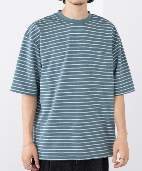A by MAGASIN DE MODE(エーバイマガジンデモード)の「【A by MAGASIN DE MODE】<DRYICE-Tee>ボーダークルーT(ABI) MNY 5232-8622(Tシャツ/カットソー・メンズ・ブラック系1/ネイビー系1/ブルー系その他/グリーン系1/ホワイト系1・M/L/2L)」の21枚目の写真