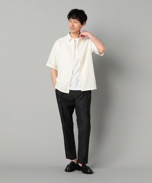 COMME CA MEN(コムサメン)の「3Dエアートリコット シャツ(シャツ/ブラウス・メンズ・ホワイト/ネイビー・M/L/S)」の11枚目の写真