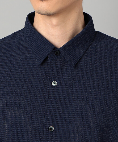 COMME CA MEN(コムサメン)の「3Dエアートリコット シャツ(シャツ/ブラウス・メンズ・ホワイト/ネイビー・M/L/S)」の16枚目の写真