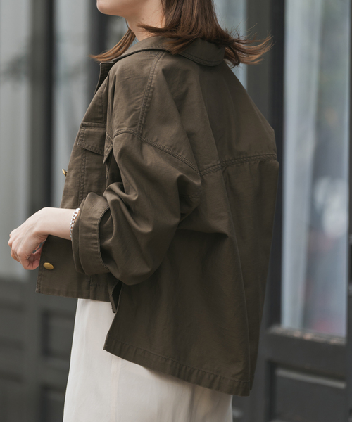 Noble（ノーブル）の「ミリタリークロスオーバーシャツブルゾン