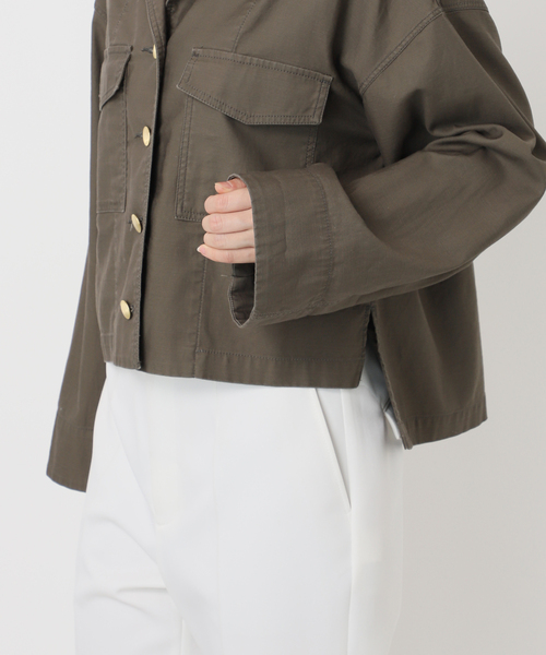 NOBLE ノーブル　ミリタリークロスオーバーシャツブルゾン ノーブル NOBLE ミリタリークロスオーバーシャツブルゾン