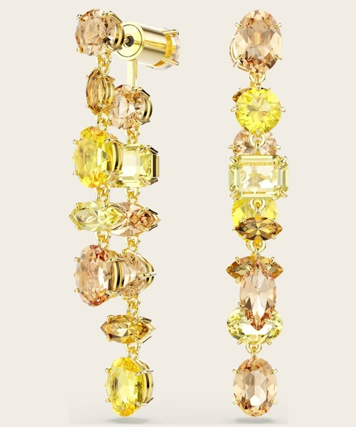 公式】【スワロフスキー】Gema ドロップピアス, アシンメトリー