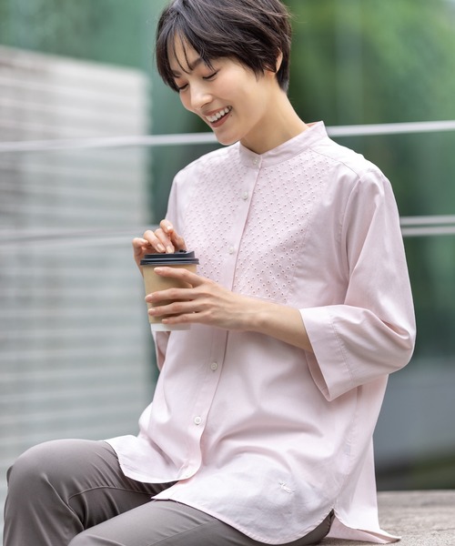 【デコイ】デコイ DECOY フロントレースブラウス セール】【2025年夏】オーガニックコットンフロントレース