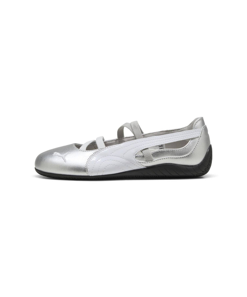 【人気商品】新品　PUMA　バレエシューズ　シルバー　24.0 プーマ】☆Puma Speedcat Ballet Metallic Silver☆大人気