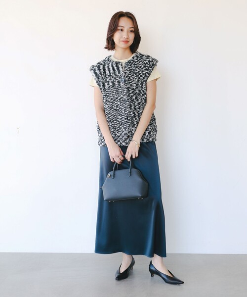 B:MING by BEAMS（ビーミングバイビームス）の「テープヤーン ベスト（ベスト・レディース・オフホワイト/その他/パープル系その他5・ONE SIZE）」の17枚目の写真