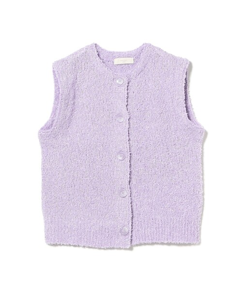 B:MING by BEAMS（ビーミングバイビームス）の「テープヤーン ベスト（ベスト・レディース・オフホワイト/その他/パープル系その他5・ONE SIZE）」の2枚目の写真