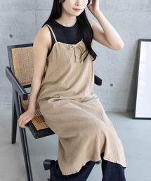 CLEAR BASIC | 楊柳シアーキャミワンピース［カジュアル ロング丈 リボン］≪CLEAR BASIC≫(ワンピース)