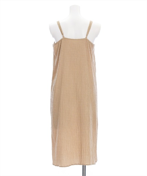 CLEAR BASIC（クリアベーシック）の「楊柳シアーキャミワンピース［カジュアル ロング丈 リボン］≪SS新作≫（ワンピース・レディース・イエロー/ベージュ/オフホワイト/ブラック・F）」の12枚目の写真
