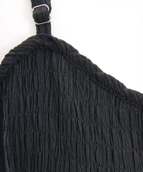 CLEAR BASIC（クリアベーシック）の「楊柳シアーキャミワンピース［カジュアル ロング丈 リボン］≪SS新作≫（ワンピース・レディース・イエロー/ベージュ/オフホワイト/ブラック・F）」の16枚目の写真