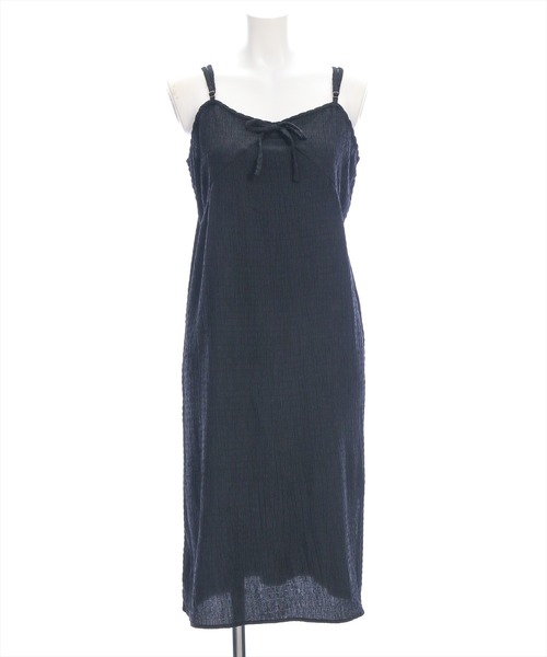 CLEAR BASIC（クリアベーシック）の「楊柳シアーキャミワンピース［カジュアル ロング丈 リボン］≪SS新作≫（ワンピース・レディース・イエロー/ベージュ/オフホワイト/ブラック・F）」の22枚目の写真