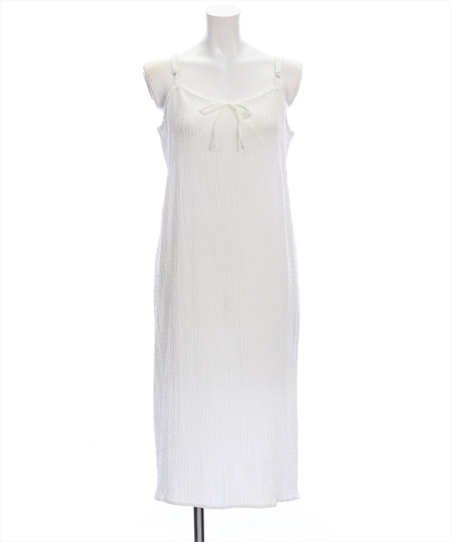 CLEAR BASIC（クリアベーシック）の「楊柳シアーキャミワンピース［カジュアル ロング丈 リボン］≪SS新作≫（ワンピース・レディース・イエロー/ベージュ/オフホワイト/ブラック・F）」の21枚目の写真