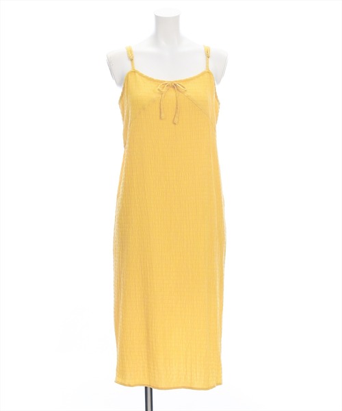 CLEAR BASIC（クリアベーシック）の「楊柳シアーキャミワンピース［カジュアル ロング丈 リボン］≪SS新作≫（ワンピース・レディース・イエロー/ベージュ/オフホワイト/ブラック・F）」の19枚目の写真