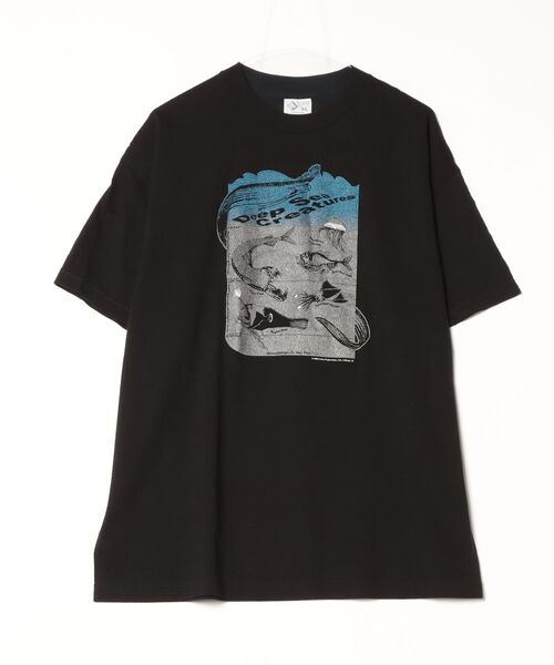 SAWINTO(ソイント)の「VARIOUS PRINT【ヴァリアス プリント】- DEEP SEA CREATURES/ディープ シー クリーチャーズ(Tシャツ/カットソー・メンズ・ブラック・MEDIUM/LARGE/X-LARGE)」の6枚目の写真