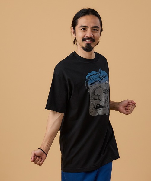 SAWINTO(ソイント)の「VARIOUS PRINT【ヴァリアス プリント】- DEEP SEA CREATURES/ディープ シー クリーチャーズ(Tシャツ/カットソー・メンズ・ブラック・MEDIUM/LARGE/X-LARGE)」の3枚目の写真