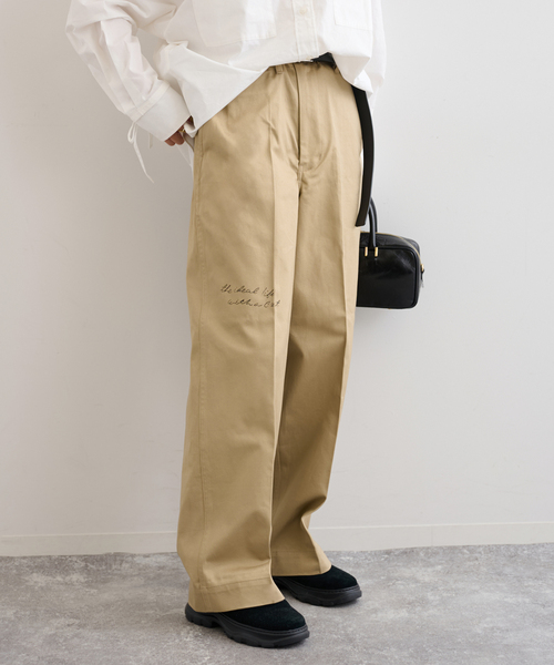 U by SPICK&SPAN（ユーバイスピックアンドスパン）の「PayDay/ペイデイ × U by SPICK&SPAN チノパンツ（チノパンツ・レディース・ベージュ/ネイビー・36/38）」の4枚目の写真