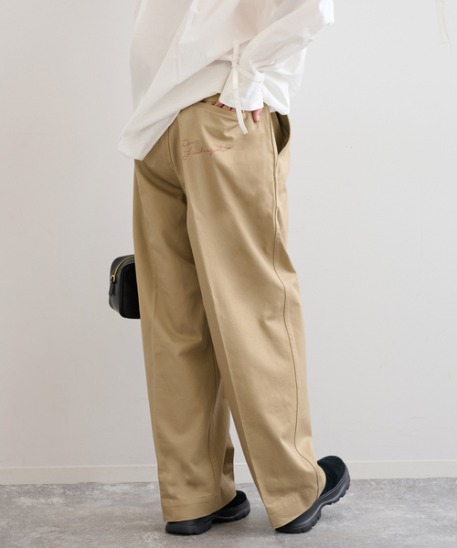 U by SPICK&SPAN（ユーバイスピックアンドスパン）の「PayDay/ペイデイ × U by SPICK&SPAN チノパンツ（チノパンツ・レディース・ベージュ/ネイビー・36/38）」の7枚目の写真