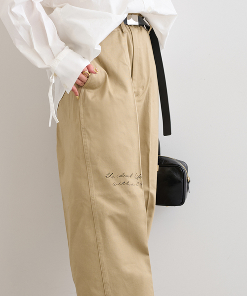 U by SPICK&SPAN（ユーバイスピックアンドスパン）の「PayDay/ペイデイ × U by SPICK&SPAN チノパンツ（チノパンツ・レディース・ベージュ/ネイビー・36/38）」の8枚目の写真