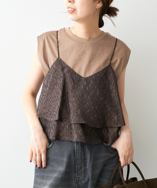 TICCA ティッカ クロシェ ニットキャミソール TICCA ティッカ クロシェ ニットキャミソール