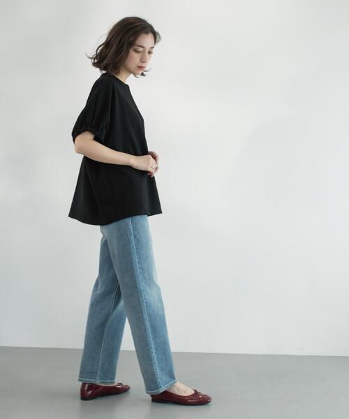 OPAQUE.CLIP（オペークドットクリップ）の「ストレッチストレートデニム【洗濯機洗い可】（デニムパンツ・レディース・ブルー/スミクロ/ネイビー・38/40/36/42）」の10枚目の写真