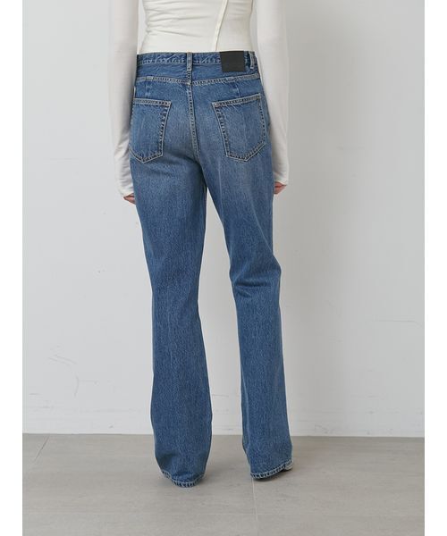 styling/（スタイリング）の「【セットアップ対応】セミフレアデニムパンツ（デニムパンツ・レディース・ブルー/ブラック・0/1）」の5枚目の写真