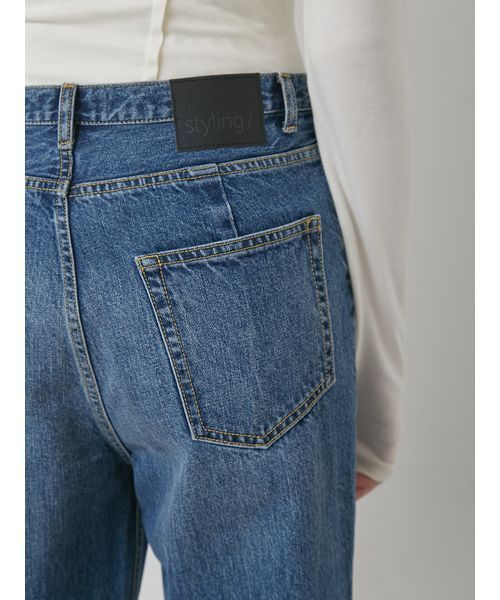 styling/（スタイリング）の「【セットアップ対応】セミフレアデニムパンツ（デニムパンツ・レディース・ブルー/ブラック・0/1）」の8枚目の写真