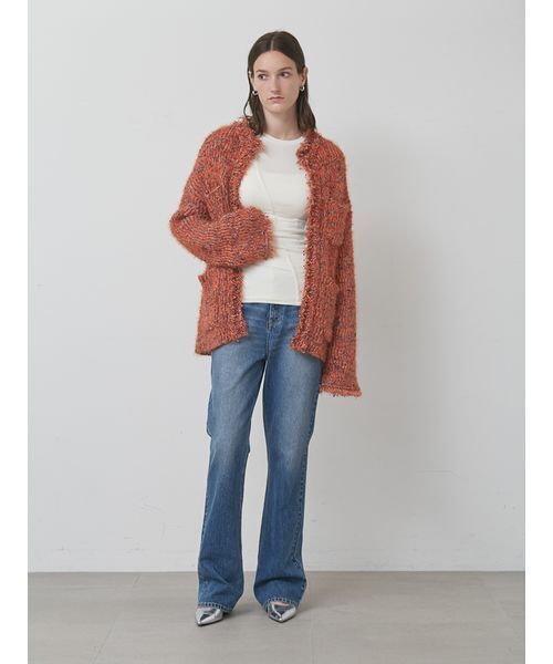 styling/（スタイリング）の「【セットアップ対応】セミフレアデニムパンツ（デニムパンツ・レディース・ブルー/ブラック・0/1）」の12枚目の写真