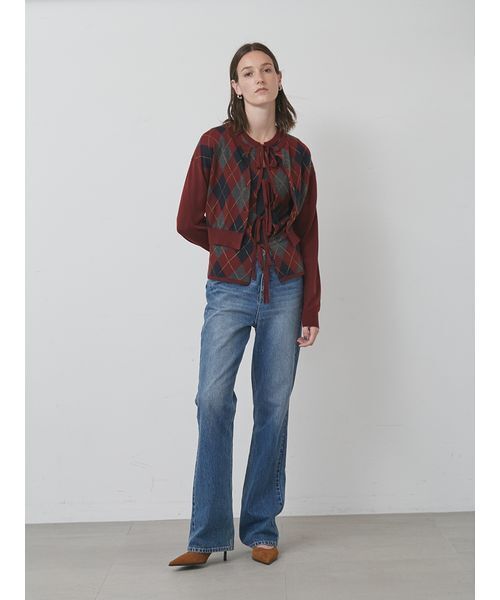 styling/（スタイリング）の「【セットアップ対応】セミフレアデニムパンツ（デニムパンツ・レディース・ブルー/ブラック・0/1）」の14枚目の写真