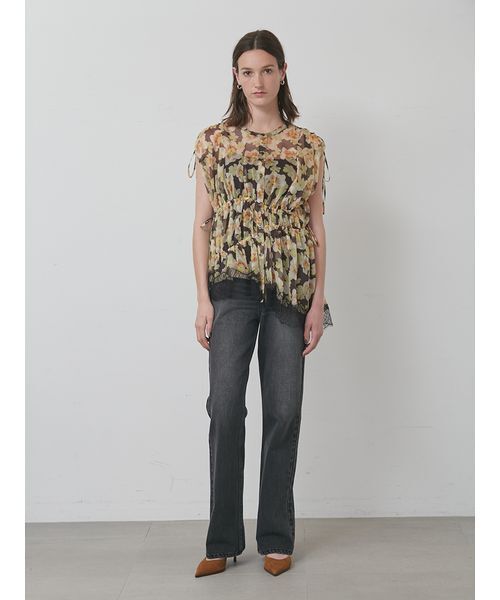 styling/（スタイリング）の「【セットアップ対応】セミフレアデニムパンツ（デニムパンツ・レディース・ブルー/ブラック・0/1）」の16枚目の写真