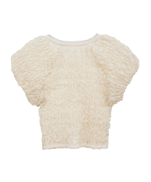 CLANE SHIRRING PUFF TOPS アイボリー SHIRRING PUFF TOPS｜TOPS(トップス)｜CLANE OFFICIAL ONLINE STORE