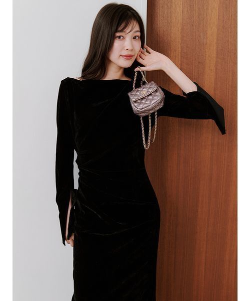 SNIDEL(スナイデル)の「チェーンミニバッグ(ショルダーバッグ・レディース・パープル/アイボリー/ブラック・F)」の16枚目の写真