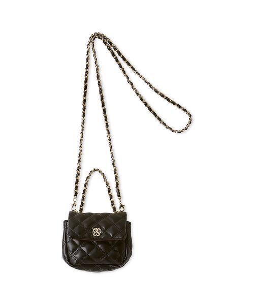 SNIDEL(スナイデル)の「チェーンミニバッグ(ショルダーバッグ・レディース・パープル/アイボリー/ブラック・F)」の6枚目の写真