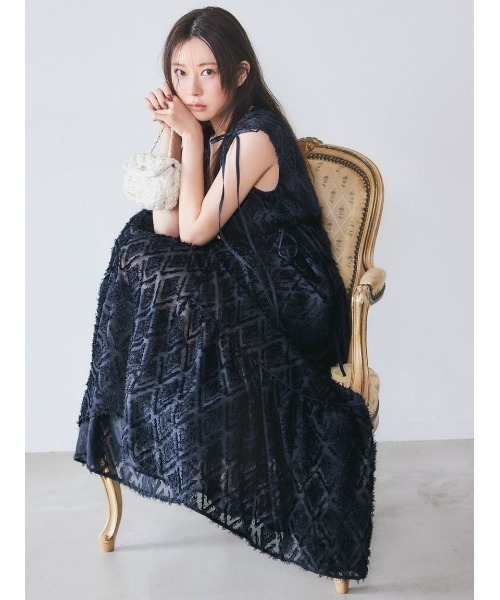 SNIDEL(スナイデル)の「チェーンミニバッグ(ショルダーバッグ・レディース・パープル/アイボリー/ブラック・F)」の13枚目の写真