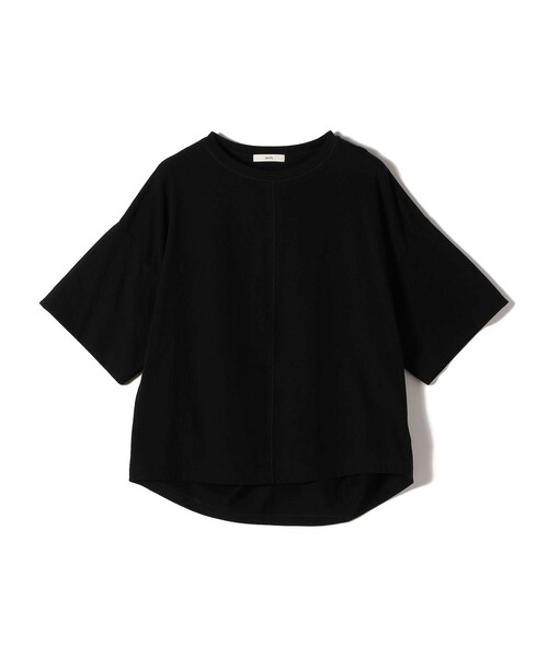 SHIPS（シップス）の「裾タック コクーン ショートスリーブ プルオーバー（Tシャツ/カットソー・レディース・ブラック/ホワイト/ダークグリーン・ONE SIZE）」の9枚目の写真
