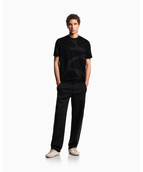 Emporio Armani◆ASV フルジップ スウェットシャツ リヨセル混紡 ASV フルジップ スウェットシャツ リヨセル混紡ジャカード