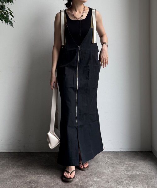 WEB限定】 ジップアップジャンスカ（ワンピース）｜DouDou（ドゥドゥ