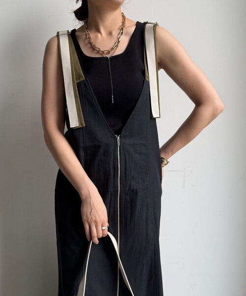 WEB限定】 ジップアップジャンスカ（ワンピース）｜DouDou（ドゥドゥ