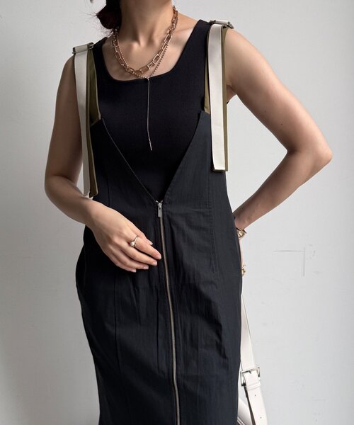 DouDou 【WEB限定】 ジップアップジャンスカ 完売商品 WEB限定】 ジップアップジャンスカ（ワンピース）｜DouDou（ドゥドゥ