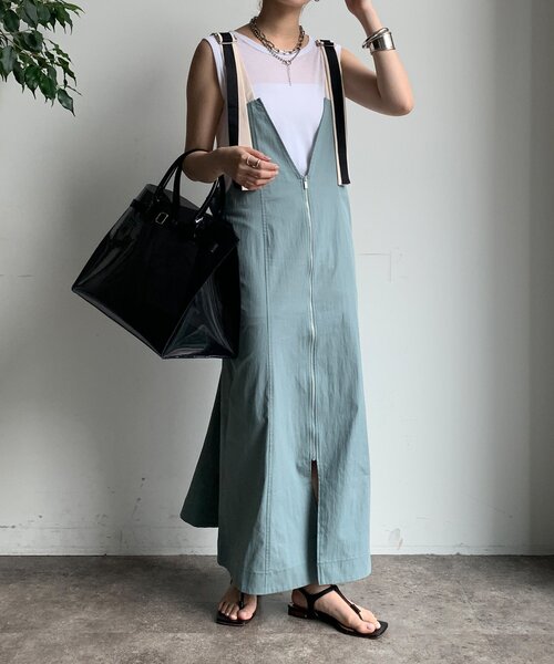 DouDou 【WEB限定】 ジップアップジャンスカ 完売商品 WEB限定】 ジップアップジャンスカ（ワンピース）｜DouDou