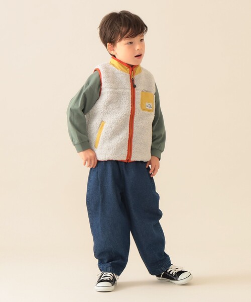 BEAMS mini（ビームスミニ）の「タック バルーン パンツ 2025FW（90～150cm）（その他パンツ・キッズ・ベージュ/インディゴブルー・90/100/110/120/130/140/150）」の17枚目の写真