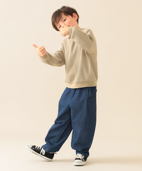 BEAMS mini（ビームスミニ）の「タック バルーン パンツ 2025FW（90～150cm）（その他パンツ・キッズ・ベージュ/インディゴブルー・90/100/110/120/130/140/150）」の18枚目の写真