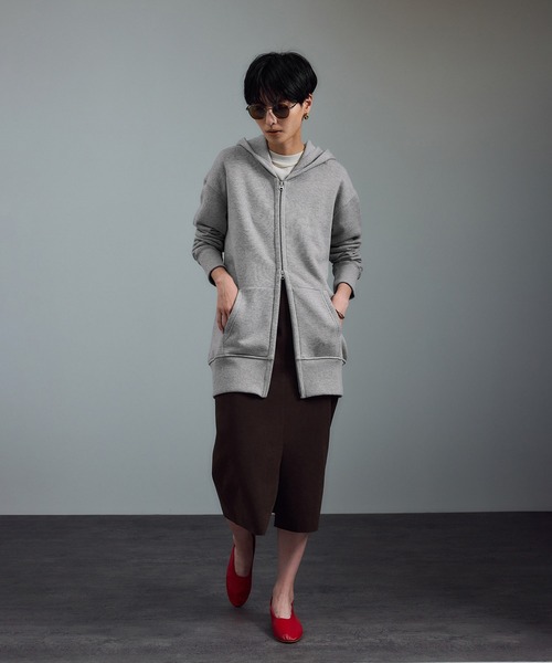 AMERICANA（アメリカーナ）の「【Americana（アメリカーナ） for SALON】別注ジップフーディー（パーカー・レディース・グレー系その他/ブラウン系その他/ベージュ系その他2・FREE）」の5枚目の写真