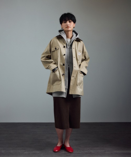 美品✨Americana アメリカーナ　ダブルジップ　パーカー　フーディ　グレー Americana（アメリカーナ） for SALON】別注ジップフーディー