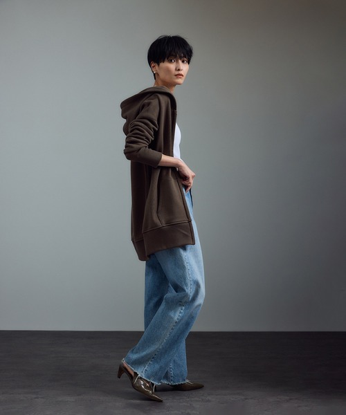 AMERICANA（アメリカーナ）の「【Americana（アメリカーナ） for SALON】別注ジップフーディー（パーカー・レディース・グレー系その他/ブラウン系その他/ベージュ系その他2・FREE）」の16枚目の写真